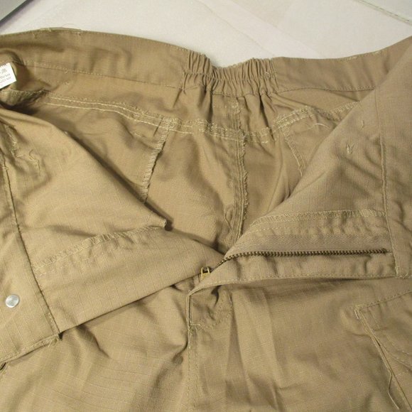Mens Large Khaki Cargo Work Pants - Picture 6 of 9